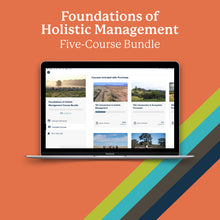 Load image into Gallery viewer, Foundations of Holistic Management Course Bundle
