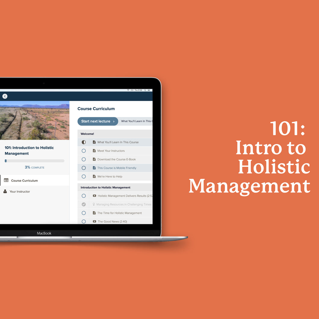 Holistic Management Online Courses Savory Institute