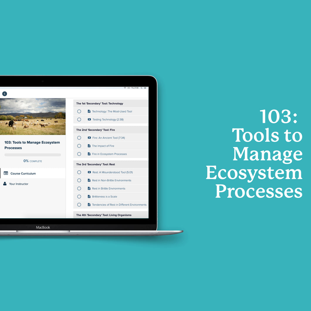 103: Werkzeuge zur Verwaltung von Ökosystemprozessen